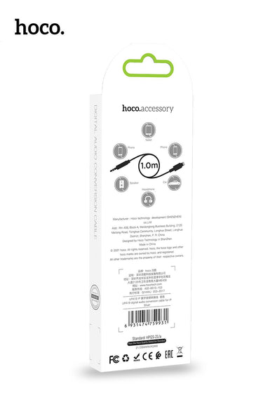 Hoco UPA19 Lightning to 3.5mm Cable - Silver